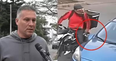 Leao Butrón denuncia que repartidor dañó el espejo del auto de su hermano tras n