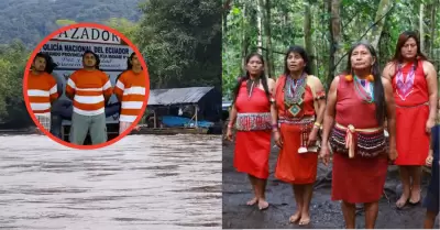 'Los Choneros' amenazan a pueblo awajún