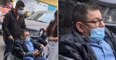 Dilbert Aguilar es visto en hospital