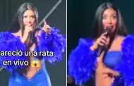 Kate Candela detiene su concierto tras aparicin de una rata: "De qu tamao es?"
