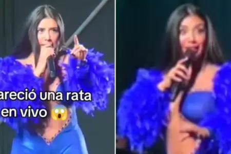 Kate Candela detiene su concierto por rata