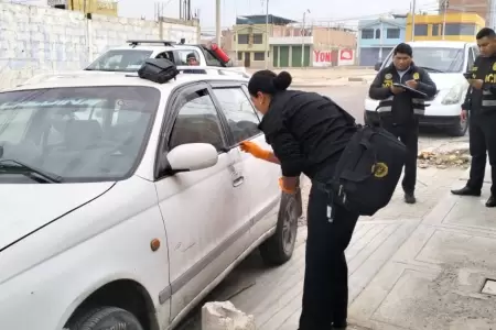Recuperan auto robado en Tacna.