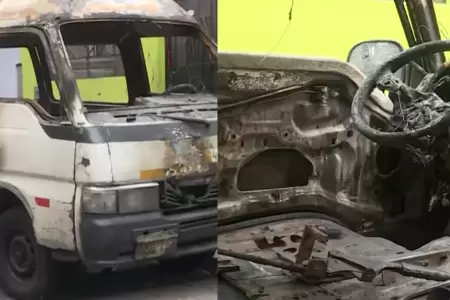 Cercado de Lima: Delincuentes incendian combi por cupos