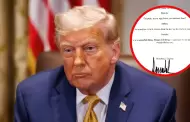 Casa Blanca respalda anlisis forense para descartar firma de Trump en carta a Jeffrey Epstein