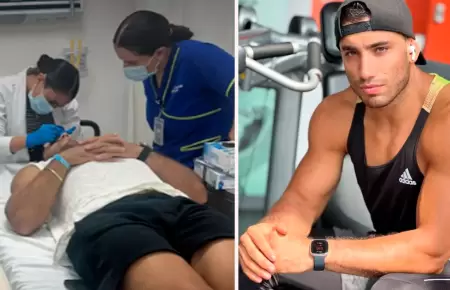 Said Palao fue llevado de emergencia por accidente en el rostro.