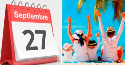 27 de septiembre feriado no laborable.