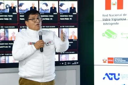 Carlos Malaver present el primer piloto del sistema de videovigilancia con inte