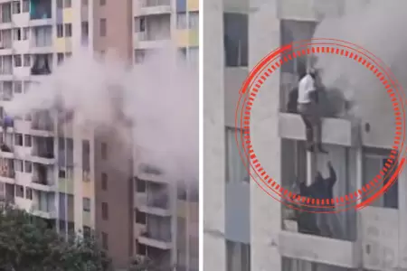 Santa Anita: Incendio en condominio Los Nogales