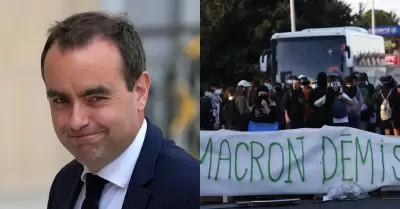 Nuevo primer ministro de Macron asumi el cargo en medio de protestas.