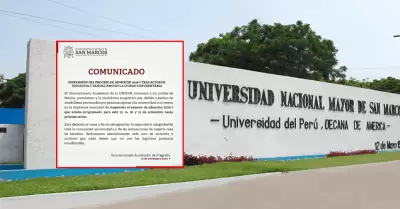 UNMSM suspende examen de admisin de septiembre.