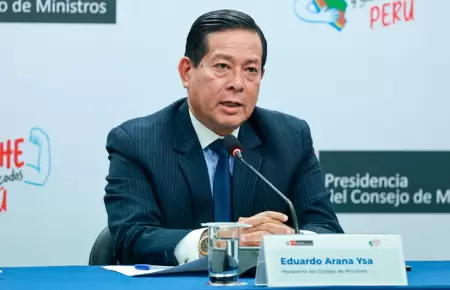 Premier Arana sobre eventual salida de Per del SIDH.