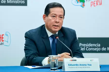 Premier Arana sobre eventual salida de Per del SIDH.