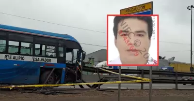 Conductor de bus accidentado en Vía de Evitamiento no cuenta con licencia