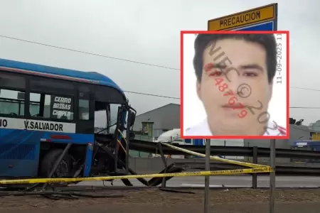 Conductor de bus accidentado en Va de Evitamiento no cuenta con licencia