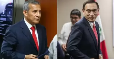 Ollanta Humala y Martn Vizcarra.