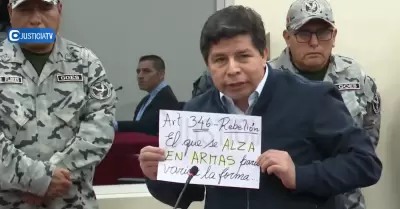 Pedro Castillo exige a la Fiscala mostrar armas que utiliz en golpe de Estado