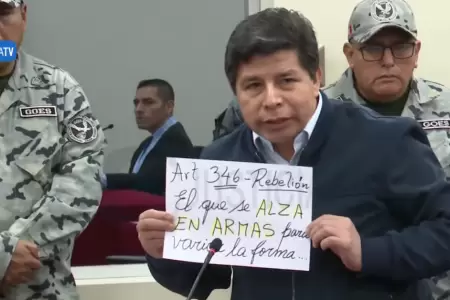 Pedro Castillo exige a la Fiscala mostrar armas que utiliz en golpe de Estado
