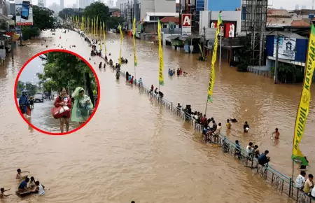 Inundaciones y deslizamiento de tierra azotan Indonesia