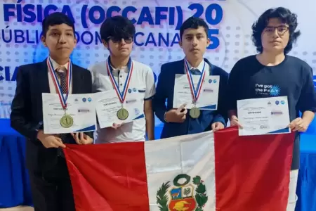 Estudiantes peruanos consiguen medallas de oro en olimpiada de Fsica 2025