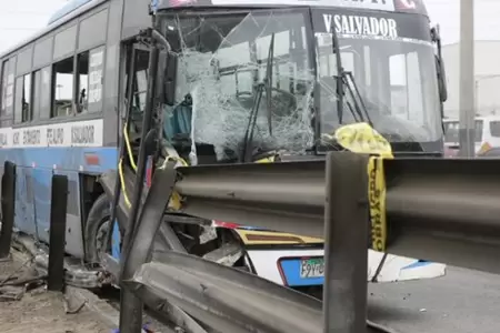 ATU anuncia sanciones contra chofer y empresa por accidente en Va Evitamiento