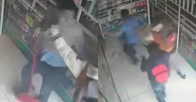 Dueño de botica resulta herido tras enfrentarse a ladrones con una escoba.