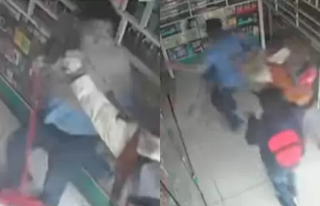 Dueo de botica resulta herido tras enfrentarse a ladrones con una escoba.