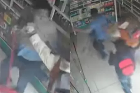 Dueo de botica resulta herido tras enfrentarse a ladrones con una escoba.