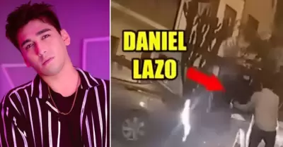 Daniel Lazo en aparente estado de ebriedad
