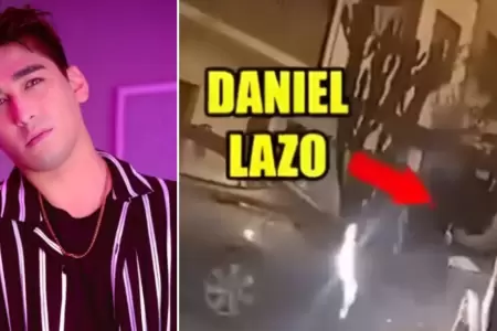 Daniel Lazo en aparente estado de ebriedad