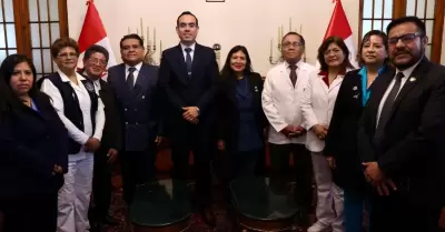 Jos Jer recibi a dirigentes del sindicato de EsSalud.