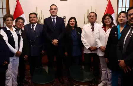 Jos Jer recibi a dirigentes del sindicato de EsSalud.
