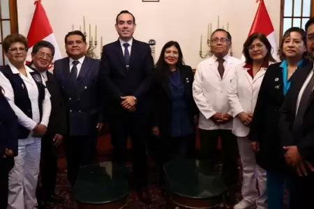 Jos Jer recibi a dirigentes del sindicato de EsSalud.