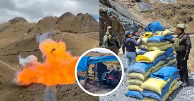 Fiscala destruye cinco bocaminas y un campamento en La Libertad