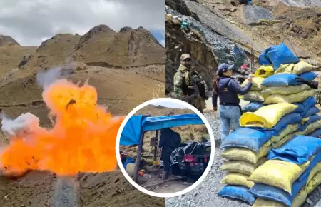 Fiscala destruye cinco bocaminas y un campamento en La Libertad