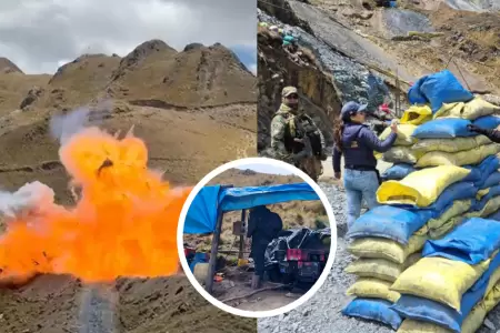 Fiscala destruye cinco bocaminas y un campamento en La Libertad