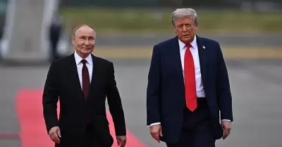 Trump y Putin en su última reunión en Alaska.
