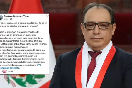 Magistrado del TC se pronuncia por audios atribuidos a Santivez