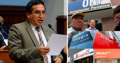 Pariona propone derogar ley de modernizacin de pensiones.