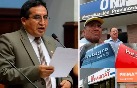 Pariona propone derogar ley de modernizacin de pensiones.