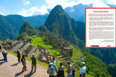 PCM se pronuncia sobre problemtica en Machu Picchu