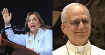 Boluarte cant 'Happy Birthday' por cumpleaos del papa Len XIV