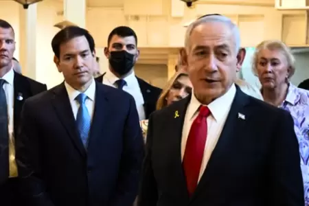 Marco Rubio y Benjamn Netanyahu en Israel