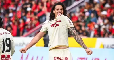 Williams Riveros anotó el gol del triunfo para Universitario.