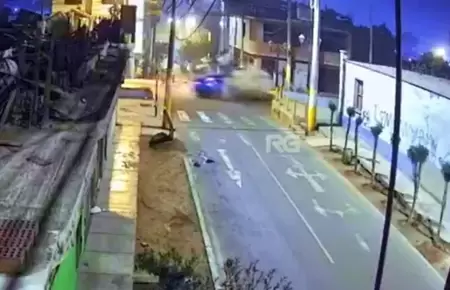 El embiste de la mototaxi que dej a tres heridos en Ate.