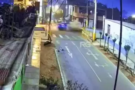 El embiste de la mototaxi que dej a tres heridos en Ate.