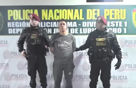 Polica captura a presunto autor de doble homicidio en SJL