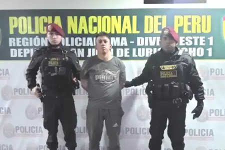 Polica captura a presunto autor de doble homicidio en SJL