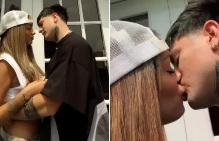 Shirley Arica y Diealis protagonizan romntico beso