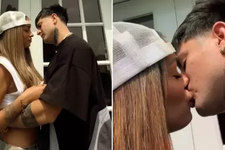 Shirley Arica y Diealis protagonizan romntico beso