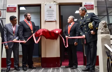 Inauguracin de la Unidad de Flagrancia Delictiva de Cajamarca.